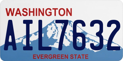 WA license plate AIL7632