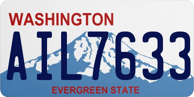 WA license plate AIL7633