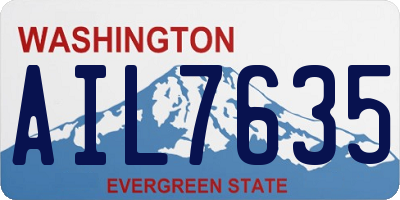 WA license plate AIL7635