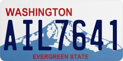 WA license plate AIL7641