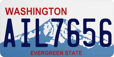 WA license plate AIL7656
