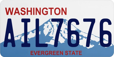 WA license plate AIL7676