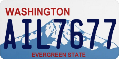 WA license plate AIL7677
