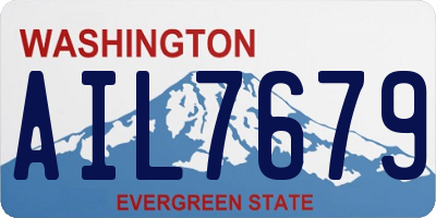 WA license plate AIL7679