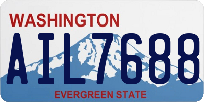 WA license plate AIL7688