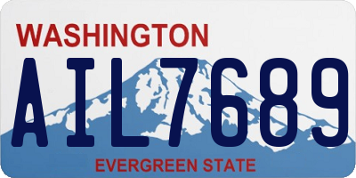 WA license plate AIL7689