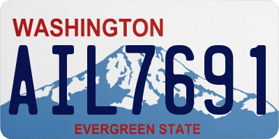 WA license plate AIL7691