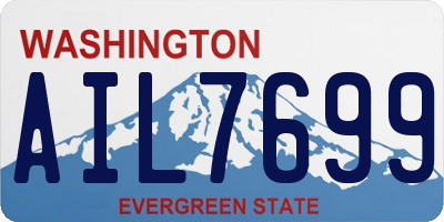 WA license plate AIL7699