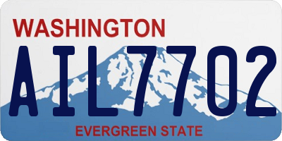 WA license plate AIL7702