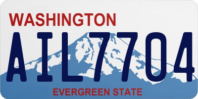 WA license plate AIL7704