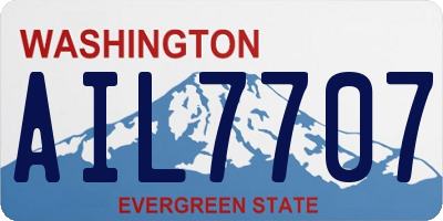WA license plate AIL7707