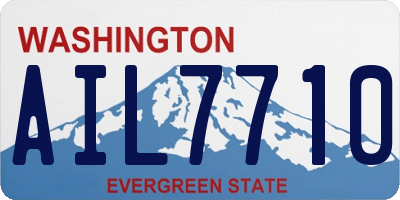 WA license plate AIL7710