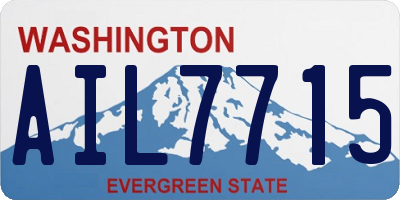 WA license plate AIL7715