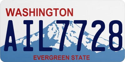 WA license plate AIL7728