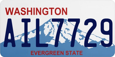 WA license plate AIL7729