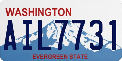 WA license plate AIL7731