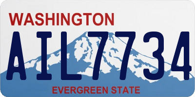 WA license plate AIL7734