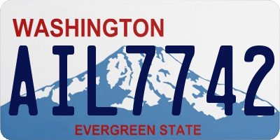 WA license plate AIL7742