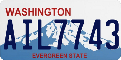 WA license plate AIL7743