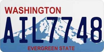 WA license plate AIL7748
