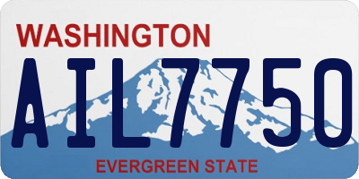 WA license plate AIL7750