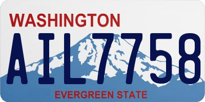 WA license plate AIL7758