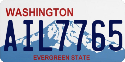 WA license plate AIL7765