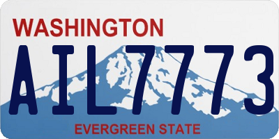 WA license plate AIL7773