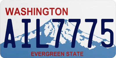 WA license plate AIL7775