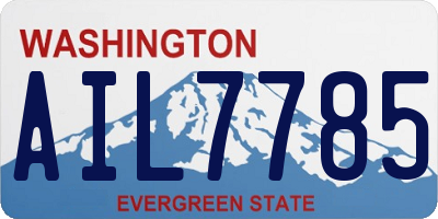 WA license plate AIL7785
