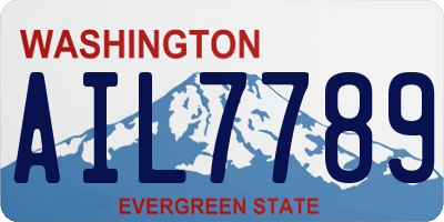 WA license plate AIL7789