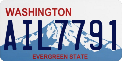 WA license plate AIL7791