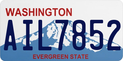 WA license plate AIL7852