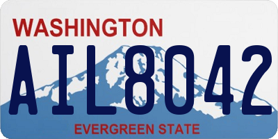 WA license plate AIL8042