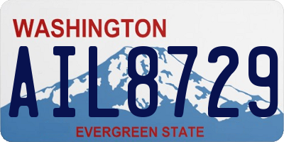WA license plate AIL8729