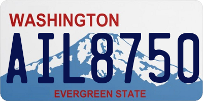 WA license plate AIL8750