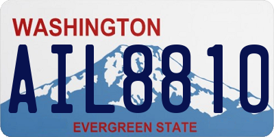 WA license plate AIL8810