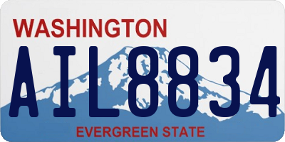 WA license plate AIL8834