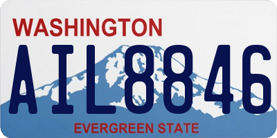 WA license plate AIL8846
