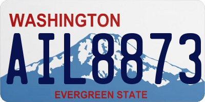 WA license plate AIL8873