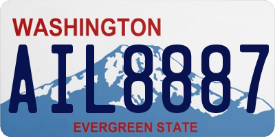 WA license plate AIL8887