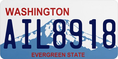 WA license plate AIL8918