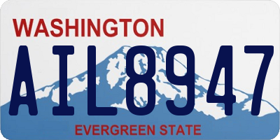WA license plate AIL8947