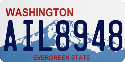WA license plate AIL8948
