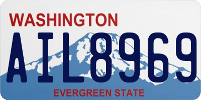 WA license plate AIL8969