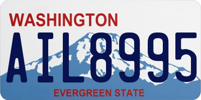 WA license plate AIL8995