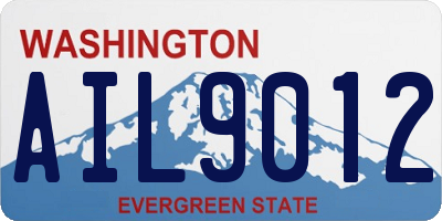 WA license plate AIL9012