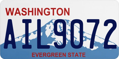 WA license plate AIL9072
