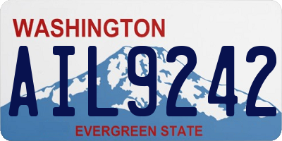 WA license plate AIL9242