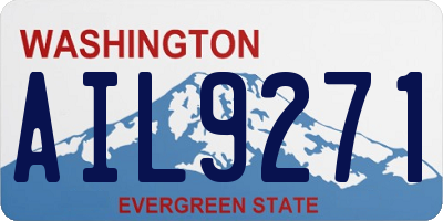 WA license plate AIL9271